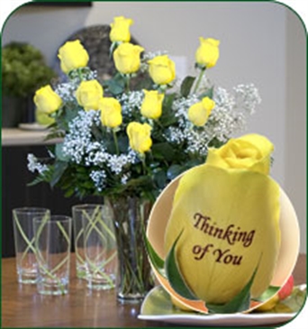 12 Yellow Roses - Thinking of You